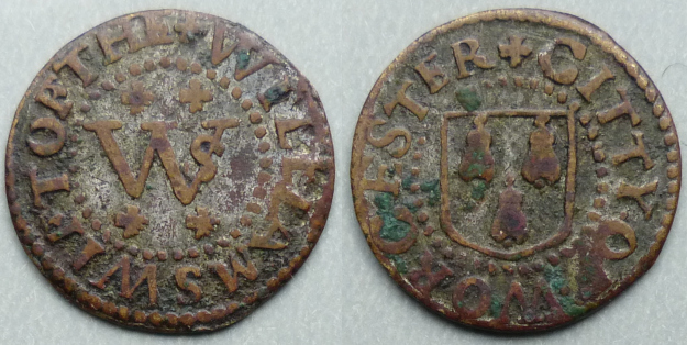 Worcester, William Swift tin plated farthing N5764
